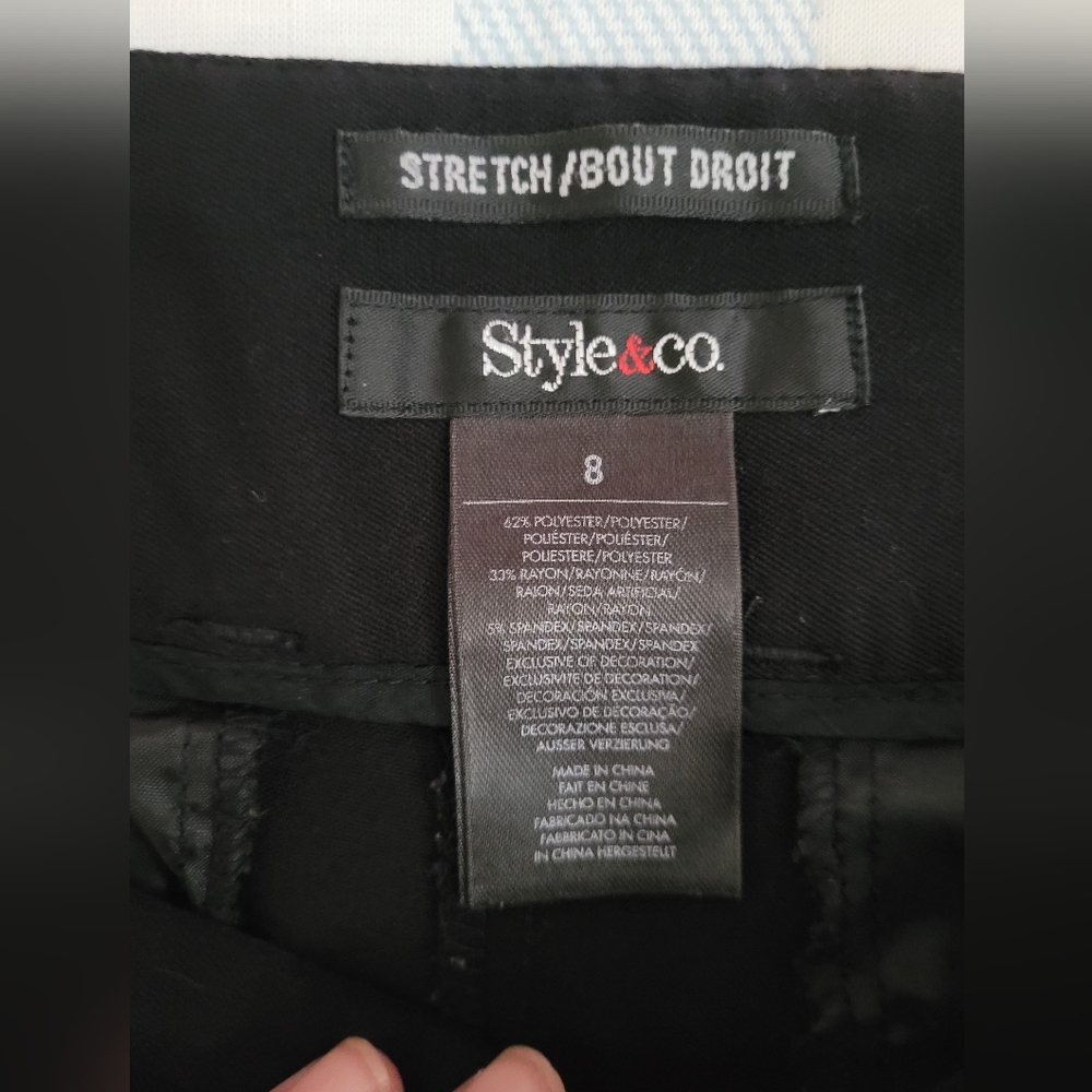 Style & Co womans dress pants. Size 8 - Picture 3 of 5